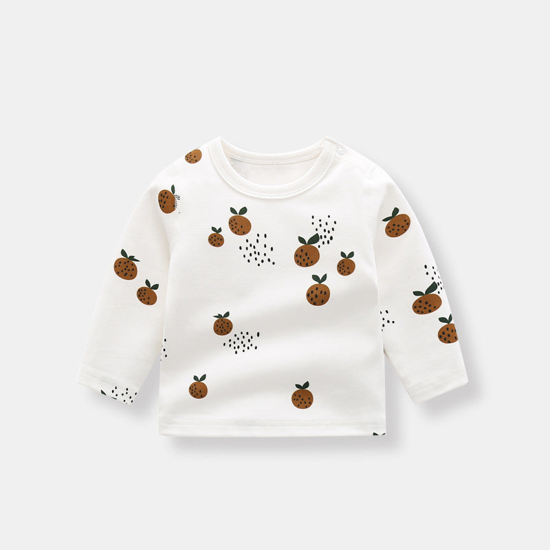 Organic Cotton Boys Bottoming Shirt Long Sleeve T-Shirt
