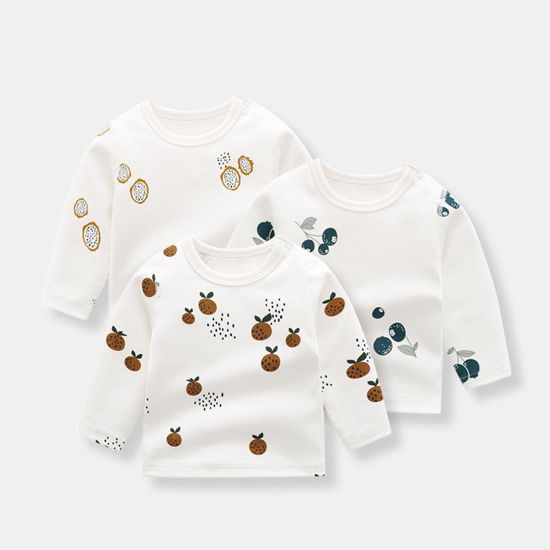 Organic Cotton Boys Bottoming Shirt Long Sleeve T-Shirt