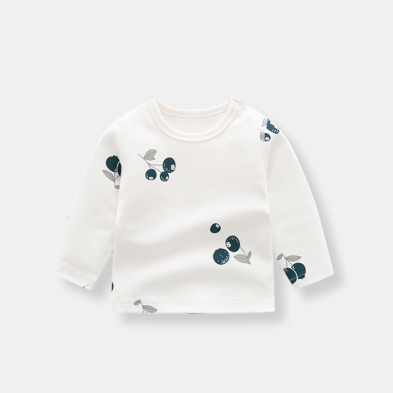 Organic Cotton Boys Bottoming Shirt Long Sleeve T-Shirt
